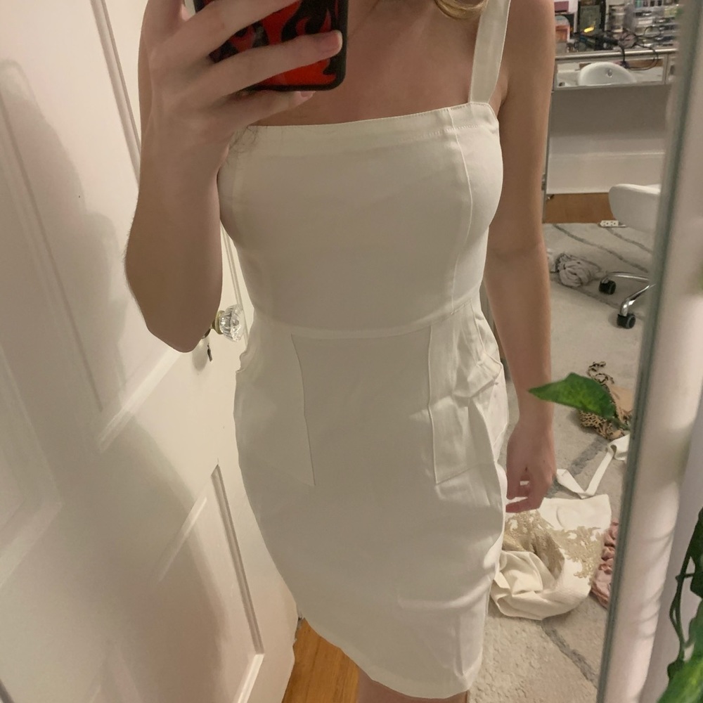 Showpo. White dress “hopeless dreams”